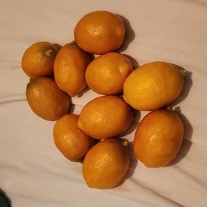 (10) imitation lemons, home decor
